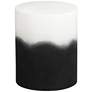 Matra 14 1/2" Wide Black and White Side Table in scene