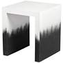 Matra 17 1/2" Wide Black and White End Table in scene