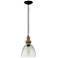 Matrimonio 9" Wide Driftwood and Dark Zinc Mini Pendant