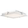 1_Matrix 15 1/2" Wide Chrome LED Square Ceiling Light