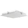 2_Matrix 15 1/2" Wide Chrome LED Square Ceiling Light more views