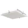 4_Matrix 15 1/2" Wide Chrome LED Square Ceiling Light more views