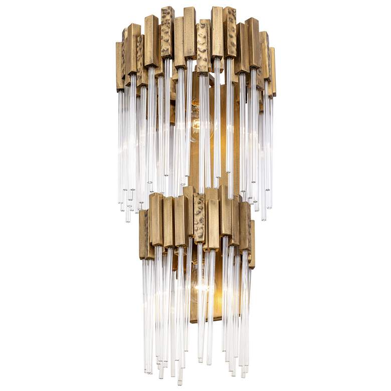 Image 1 Matrix 2-Lt 2-Tier Sconce - Havana Gold