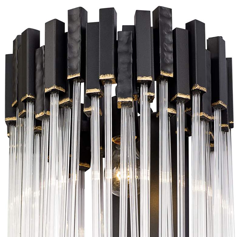 Image 2 Matrix 2-Lt 2-Tier Sconce - Matte Black &#38; French Gold more views