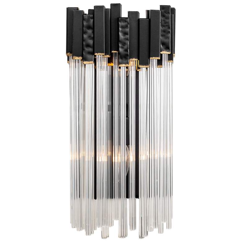 Image 3 Matrix 2-Lt Sconce - Matte Black & French Gold more views