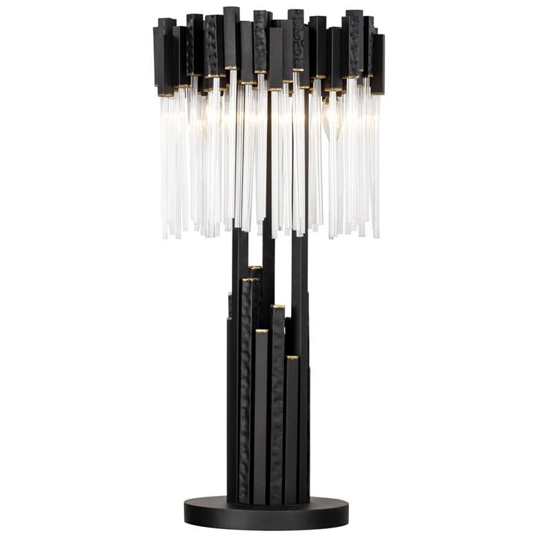 Image 1 Matrix 3-Lt Table Lamp - Matte Black/French Gold