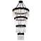 Matrix 30-Lt 4-Tier Chandelier - Matte Black & French Gold