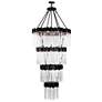 3_Matrix 30-Lt 4-Tier Chandelier - Matte Black & French Gold more views