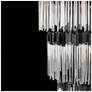 4_Matrix 30-Lt 4-Tier Chandelier - Matte Black & French Gold more views