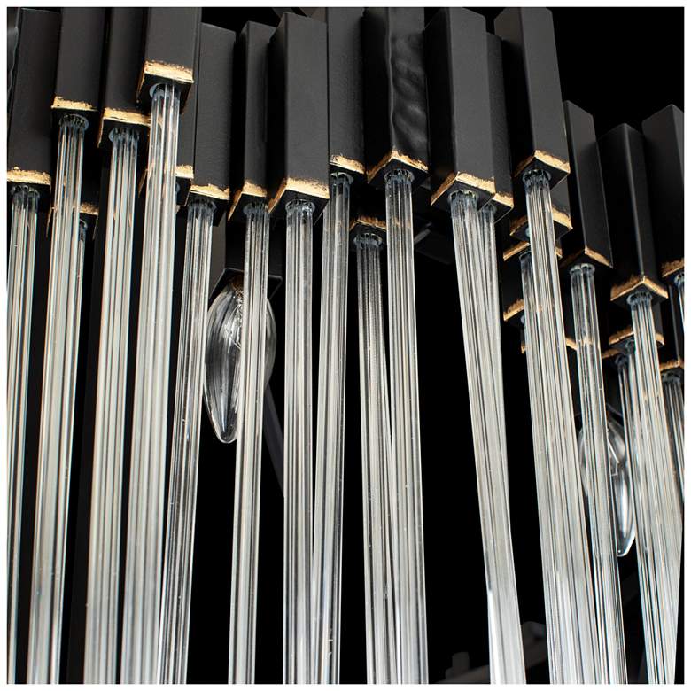 Image 6 Matrix 30-Lt 4-Tier Chandelier - Matte Black & French Gold more views