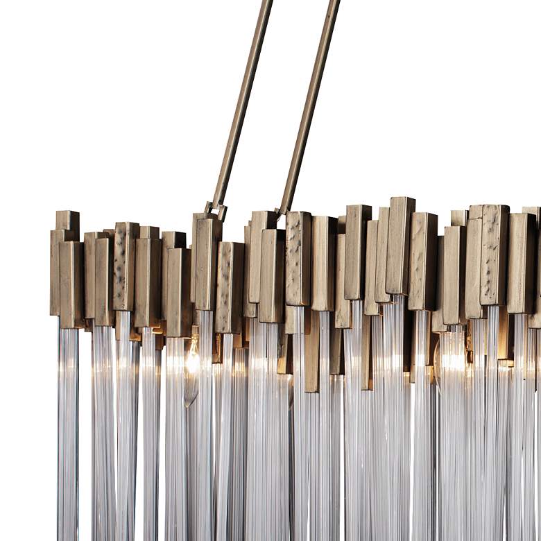 Image 3 Matrix 36 1/2" Wide Havana Gold 6-Light Kitchen Island Light Pendant more views
