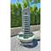 Matrix 49 1/2" High Bronze Patina Outdoor LED Fountain