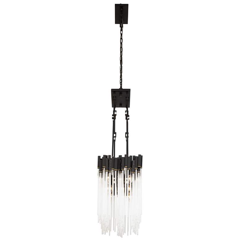 Image 3 Matrix 6-Lt Linear Pendant - Matte Black & French Gold more views