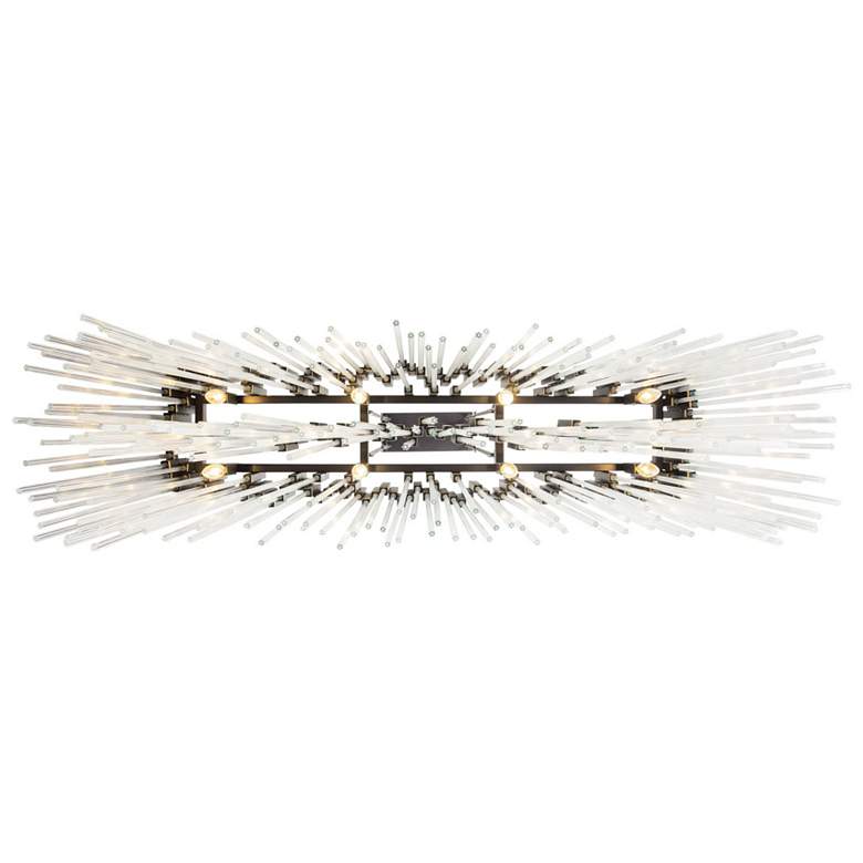 Image 5 Matrix 8-Lt Linear Pendant - Matte Black & French Gold more views