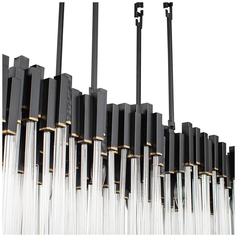 Image 6 Matrix 8-Lt Linear Pendant - Matte Black & French Gold more views