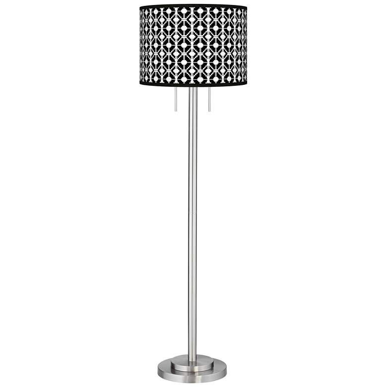 Image 1 Matrix Giclee Brushed Nickel Garth Floor Lamp