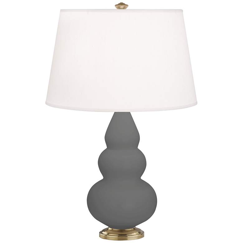 Image 1 Matte Ash Small Triple Gourd Accent Lamp