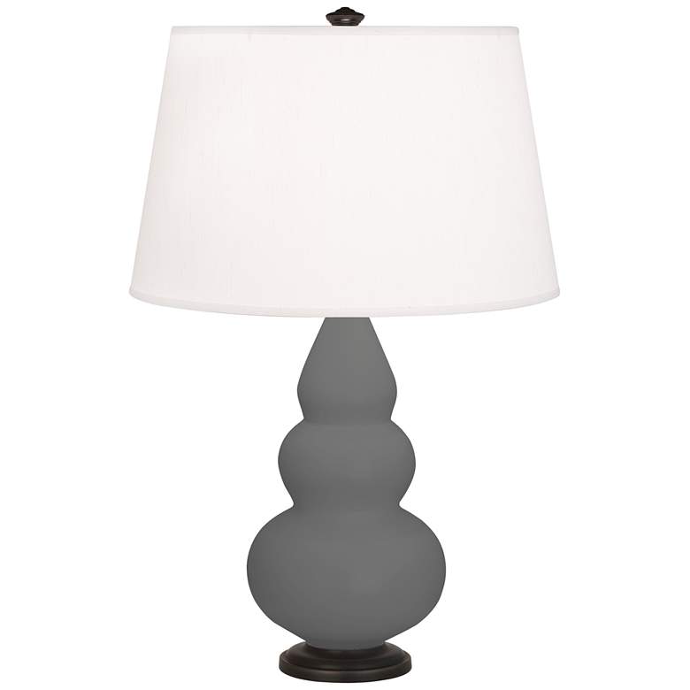 Image 1 Matte Ash Small Triple Gourd Accent Lamp