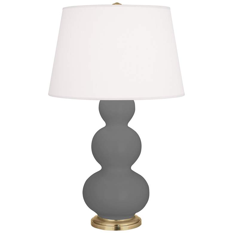 Image 1 Matte Ash Triple Gourd Table Lamp