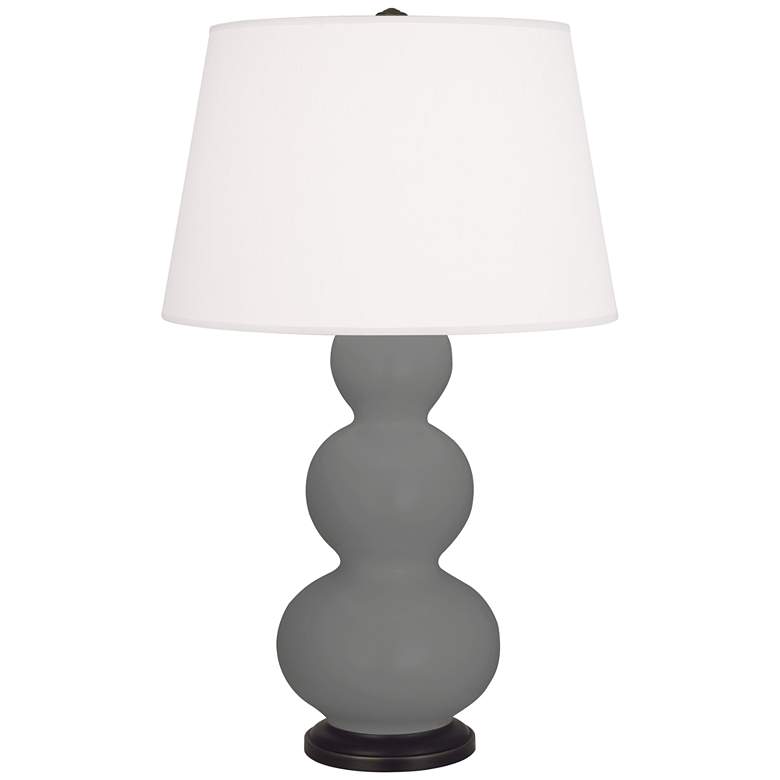 Image 1 Matte Ash Triple Gourd Table Lamp