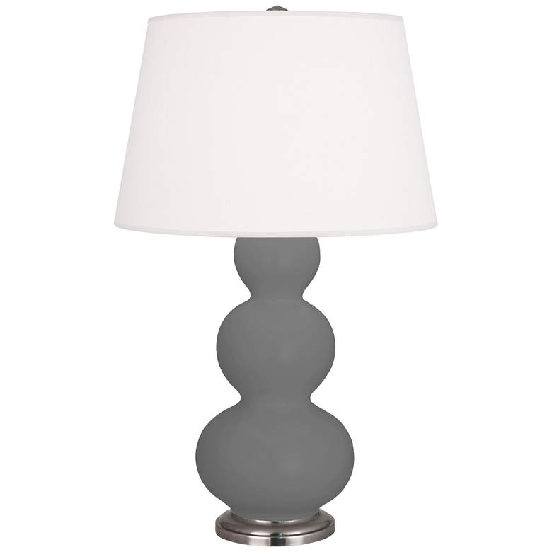 Image 1 Matte Ash Triple Gourd Table Lamp