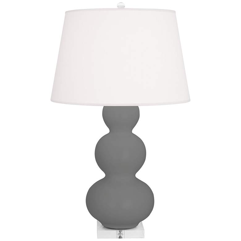 Image 1 Matte Ash Triple Gourd Table Lamp