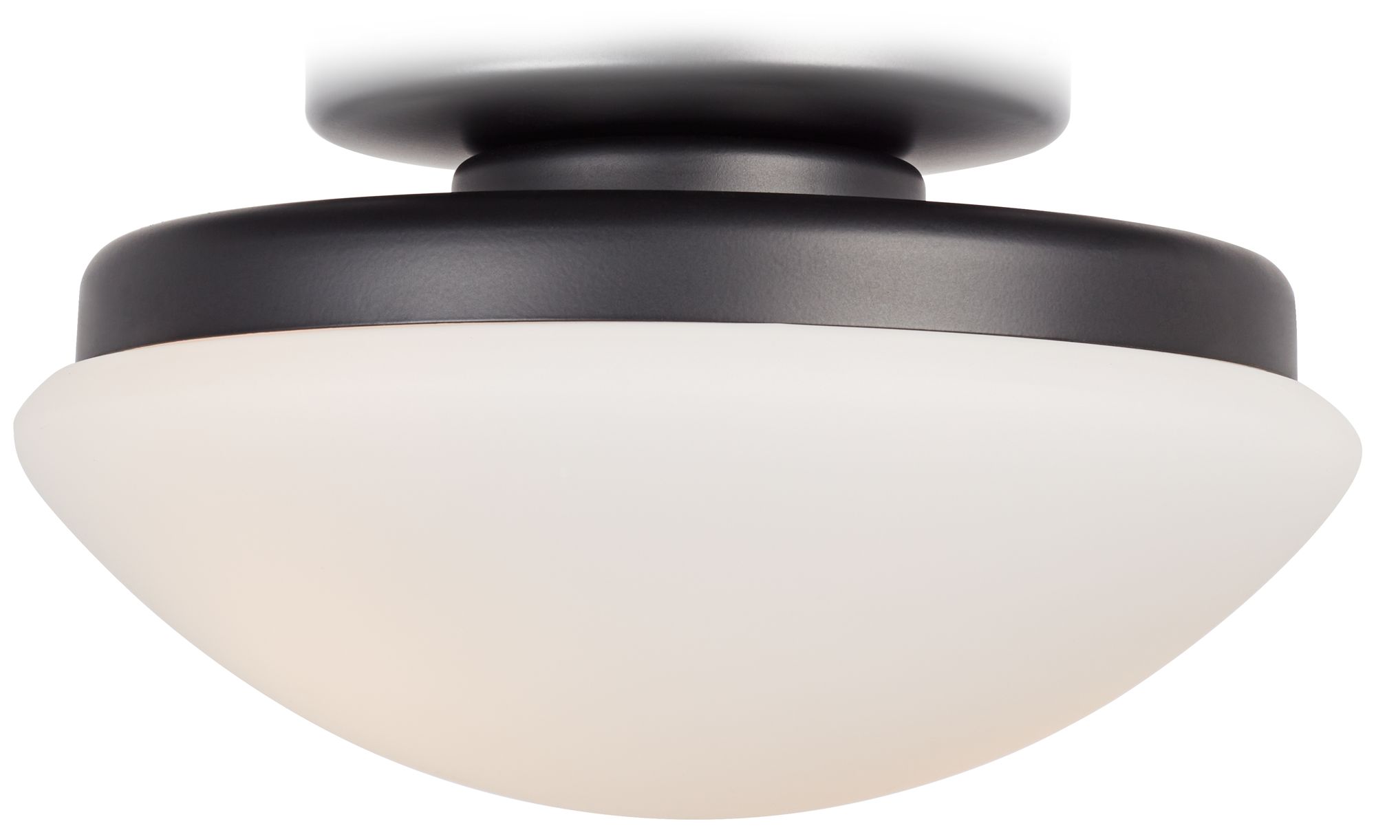 Matte Black and Opal Glass Outdoor LED Light Kit 808V0 Lamps Plus