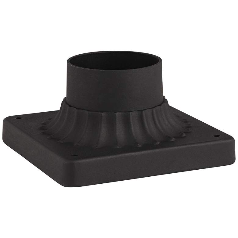 Image 1 Matte Black Finish Post Mount Adaptor