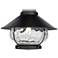 Matte Black Lantern Wet-Rated LED Fan Light Kit