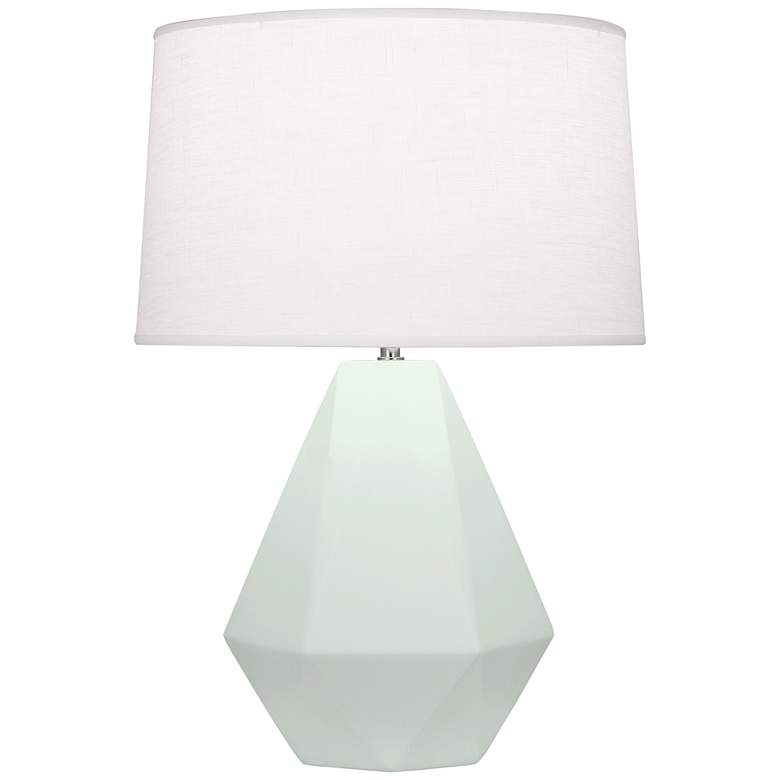 Image 1 Matte Celadon Delta Table Lamp