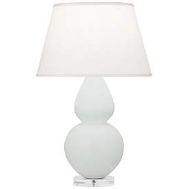 Image1 of Matte Celadon Double Gourd Table Lamp