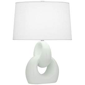 Image1 of Matte Celadon Fusion Table Lamp