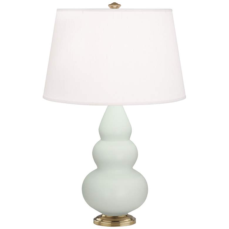 Image 1 Matte Celadon Small Triple Gourd Accent Lamp