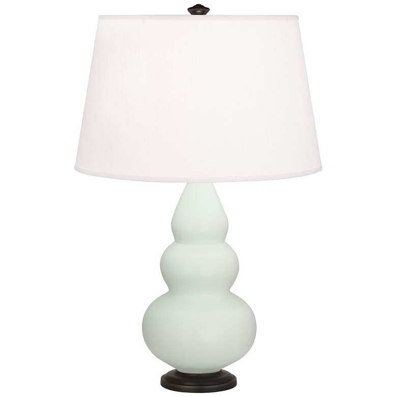 Image 1 Matte Celadon Small Triple Gourd Accent Lamp