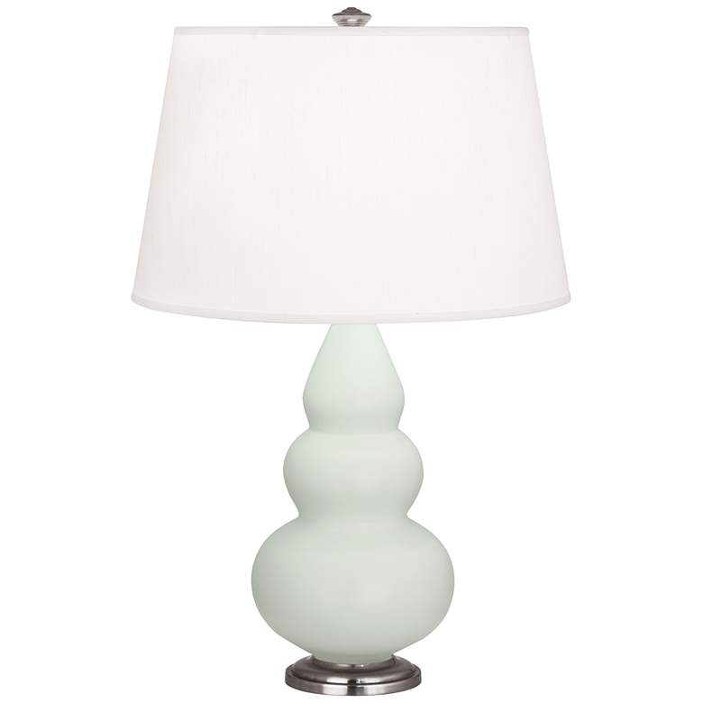 Image 1 Matte Celadon Small Triple Gourd Accent Lamp