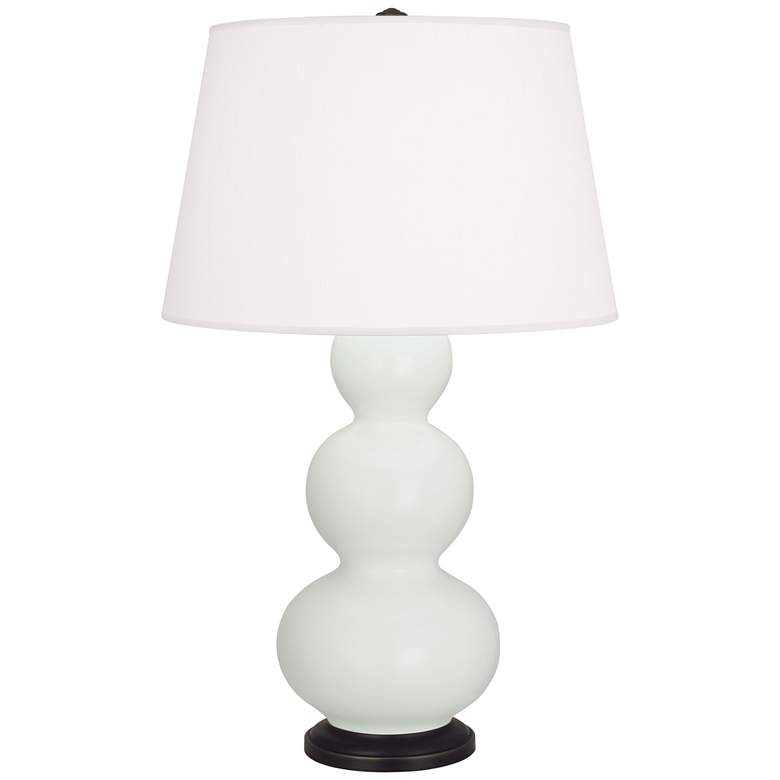 Image 1 Matte Celadon Triple Gourd Table Lamp