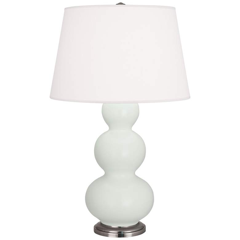 Image 1 Matte Celadon Triple Gourd Table Lamp