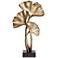 Matte Copper 21" High Ginkgo Leaves Sculpture