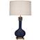 Matte Midnight Blue Athena Table Lamp