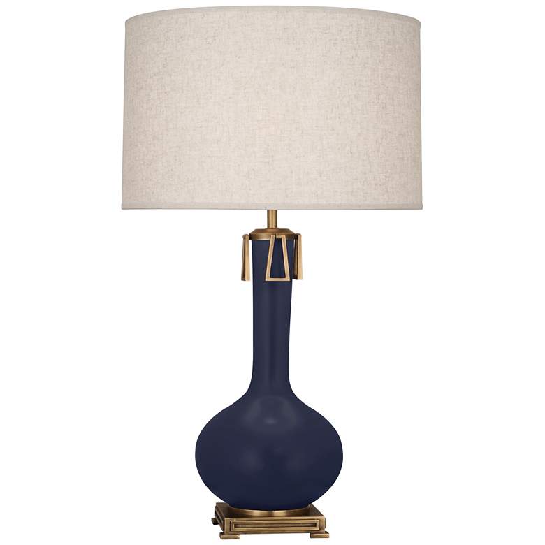 Image 1 Matte Midnight Blue Athena Table Lamp