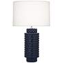 Matte Midnight Blue Dolly Table Lamp