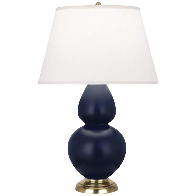 Image 1 Matte Midnight Blue Double Gourd Table Lamp