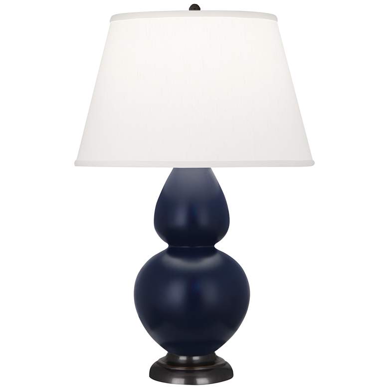 Image 1 Matte Midnight Blue Double Gourd Table Lamp