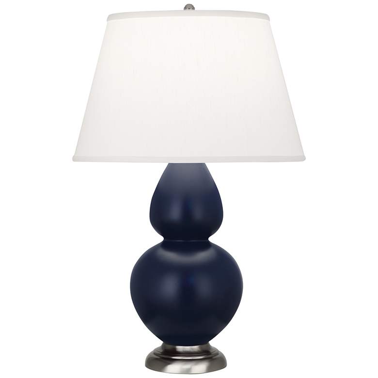 Image 1 Matte Midnight Blue Double Gourd Table Lamp