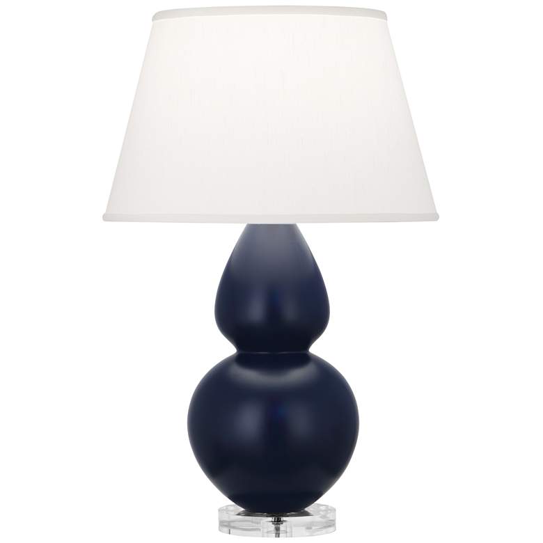 Image 1 Matte Midnight Blue Double Gourd Table Lamp
