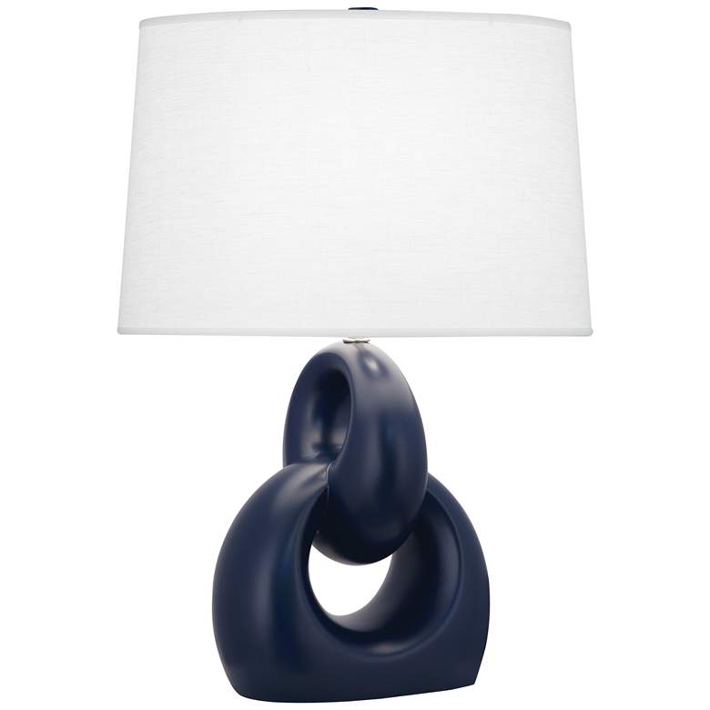 Image 1 Matte Midnight Blue Fusion Table Lamp