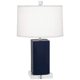 Image1 of Matte Midnight Blue Harvey Accent Lamp