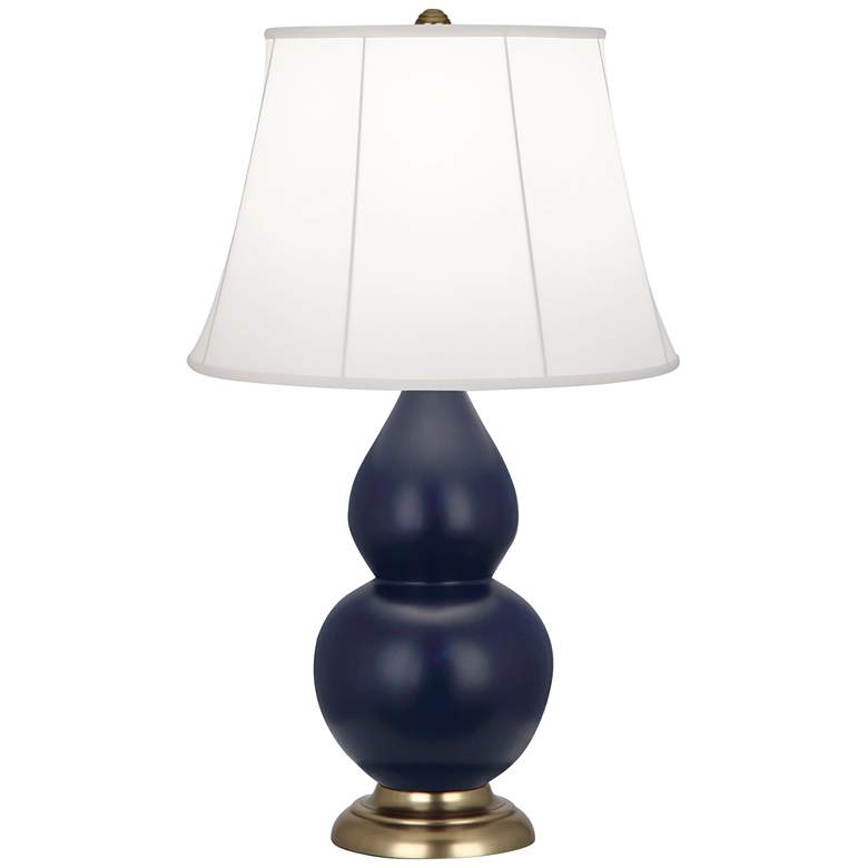 Image 1 Matte Midnight Blue Small Double Gourd Accent Lamp
