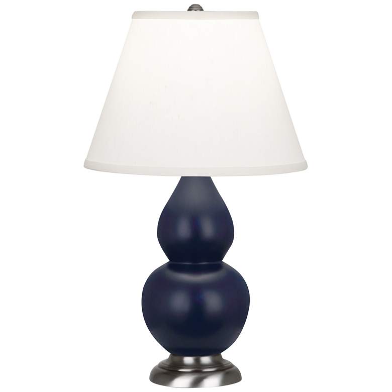 Image 1 Matte Midnight Blue Small Double Gourd Accent Lamp