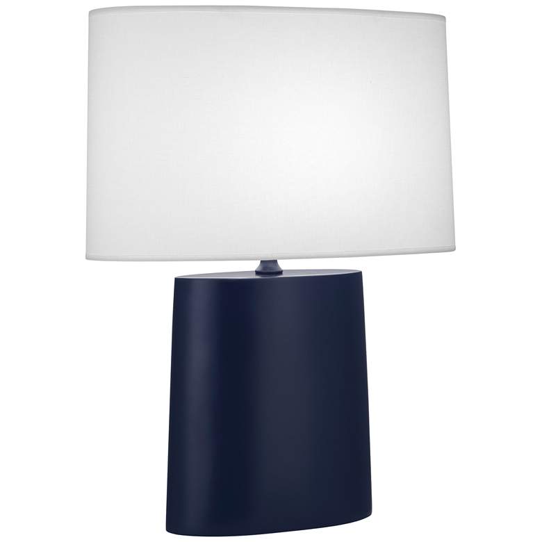 Image 1 Matte Midnight Blue Victor Table Lamp